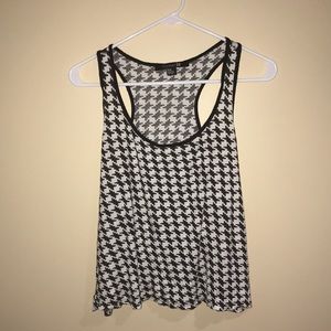 Houndstooth tank